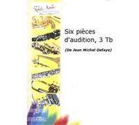 Partitions classique ROBERT MARTIN DEFAYE J.M. - SIX PICES D'AUDITION, 3 TROMBONES Trombone