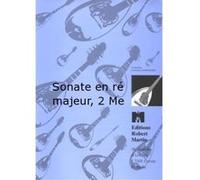 Partitions classique ROBERT MARTIN DENIS - SONATE EN R MAJEUR, 2 MANDOLINES Autres cordes pincées