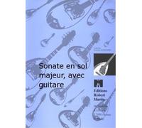 Partitions classique ROBERT MARTIN GUERRA - SONATE EN SOL MAJEUR, AVEC GUITARE Autres cordes pincées