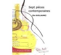 Partitions classique ROBERT MARTIN GUILLAUME - SEPT PIECES CONTEMPORAINES Guitare