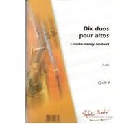 Partitions classique ROBERT MARTIN JOUBERT C.H. - DIX DUOS POUR ALTOS EN PREMIRE POSITION Alto G