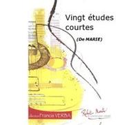 Partitions classique ROBERT MARTIN MARIE D. - VINGT ETUDES COURTES Guitare G