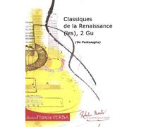 Partitions classique ROBERT MARTIN PENTASUGLIA - CLASSIQUES DE LA RENAISSANCE (LES), 2 GUITARES Guitare