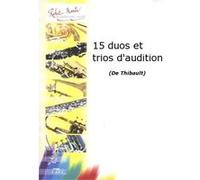 Partitions classique ROBERT MARTIN THIBAULT - 15 DUOS ET TRIOS D'AUDITION Tuba