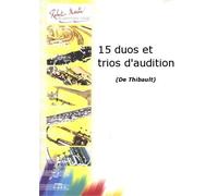 Partitions classique ROBERT MARTIN THIBAULT - 15 DUOS ET TRIOS D'AUDITION Tuba