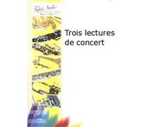 Partitions classique ROBERT MARTIN TOULON - TROIS LECTURES DE CONCERT Trompette G