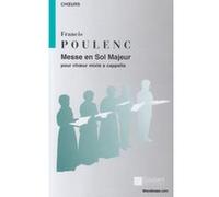 Partitions classique SALABERT POULENC F. - MESSE EN SOL MAJEUR - CHOEUR MIXTE Choeur et ensemble vocal G