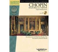 Partitions classique SCHIRMER CHOPIN F. - MAZURKA IN F MINOR OP.POST - PIANO Piano
