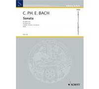 Partitions classique SCHOTT BACH C.P.E. - SONATA A MINOR WQ 132 - FLUTE Flûte traversière G
