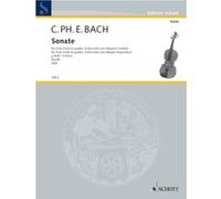 Partitions classique SCHOTT BACH C.P.E. - SONATA G MINOR WQ88 - VIOLA AND HARPSICHORD OBLIGATORY Alto G