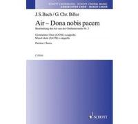 Partitions classique SCHOTT BACH J.C. - AIR - DONA NOBIS PACEM - CHORALE Choeur et ensemble vocal G