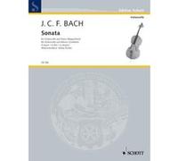 Partitions classique SCHOTT BACH J.C.F. - SONATA A MAJOR - CELLO AND PIANO Violoncelle G