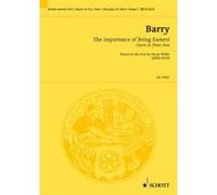 Partitions classique SCHOTT BARRY G. - The Importance of Being Earnest Livrets opéra