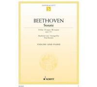 Partitions classique SCHOTT BEETHOVEN L.V. - SONATE D MAJOR OP. 12/1 - VIOLIN AND PIANO Violon G