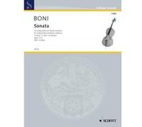 Partitions classique SCHOTT BONI P.G.G - SONATA IN C OP.1/10 - CELLO AND PIANO Violoncelle G