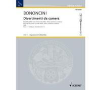 Partitions classique SCHOTT BONONCINI G.B. - DIVERTIMENTI DA CAMERA BAND 2 Flûte à bec G