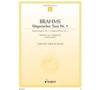 Partitions classique SCHOTT BRAHMS JOHANNES - HUNGARIAN DANCE - VIOLIN AND PIANO Violon G