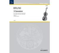 Partitions classique SCHOTT BRUNI ANTONIO BARTOLOMEO - THREE SONATAS OP. 27 - 2 VIOLAS Luth G
