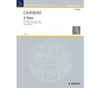 Partitions classique SCHOTT CAMBINI G.S. - 2 TRIOS - 2 FLUTES ET ALTO Flûte traversière G