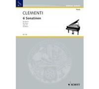 Partitions classique SCHOTT CLEMENTI MUZIO - SIX SONATINAS OP. 36 - PIANO Piano G