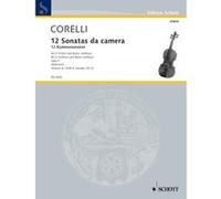Partitions classique SCHOTT CORELLI ARCANGELO - TWELVE CHAMBER SONATAS OP 2 BAND 2 Violon G