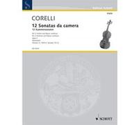 Partitions classique SCHOTT CORELLI ARCANGELO - TWELVE CHAMBER SONATAS OP 2 BAND 4 Violon G