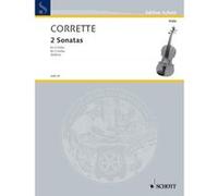 Partitions classique SCHOTT CORRETTE MICHEL - TWO SONATAS AND A MINUET - 2 VIOLAS Alto G