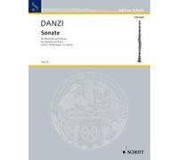 Franz Danzi – Sonate en si bémol majeur – Clarinette et piano – Partition – Schott