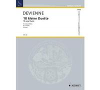 Partitions classique SCHOTT DEVIENNE FRANCOIS - 18 DUOS FACILES - 2 FLUTES Flûte traversière