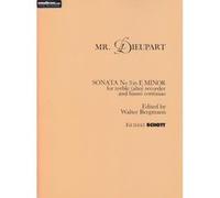 Partitions classique SCHOTT DIEUPART F. - SONATE N° 3 EN MI MINEUR - FLB ALTO ET BC Flûte à bec