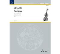Partitions classique SCHOTT ELGAR EDWARD - ROMANCE OP. 1 - VIOLIN AND PIANO Violon G