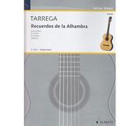 Partitions classique SCHOTT FRERES TARREGA F. - RECUERDOS DE LA ALHAMBRA - GUITARE Guitare
