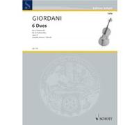 Partitions classique SCHOTT GIORDANI TOMMASO - SIX DUOS OP. 4 - 2 CELLOS Violoncelle