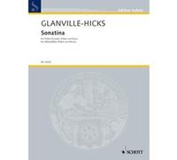 Partitions classique SCHOTT GLANVILLE-HICKS PEGGY - SONATINA - TREBLE RECORDER (FLUTE) AND PIANO Flûte à bec