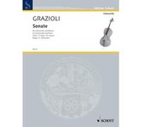 Partitions classique SCHOTT GRAZIOLI GIOVANNI BATTISTA - SONATA F MAJOR - CELLO AND PIANO Violoncelle