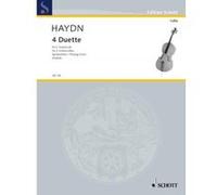 Partitions classique SCHOTT HAYDN JOSEPH - FOUR DUETS HOB. X + XII - 2 CELLOS Violoncelle G