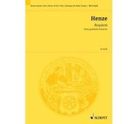 Partitions classique SCHOTT HENZE H.W. - REQUIEM Format poche G