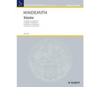 Partitions classique SCHOTT HINDEMITH PAUL - 4 PIECES - BASSOON AND CELLO Basson