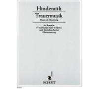 Partitions classique SCHOTT HINDEMITH PAUL - TRAUERMUSIK - ALTO, PIANO Alto