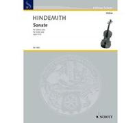 Partitions classique SCHOTT HINDEMITH PAUL - VIOLIN SONATA OP. 31/2 - VIOLIN Violon