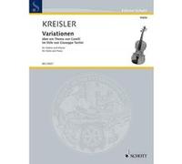 Partitions classique SCHOTT KREISLER FRITZ - VARIATIONS OF THE THEME BY CORELLI - VIOLIN AND PIANO Violon G
