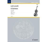 Partitions classique SCHOTT LECLAIR JEAN-MARIE - SIX SONATAS OP. 12 HEFT 1 - 2 VIOLAS Alto G