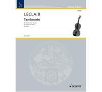 Partitions classique SCHOTT LECLAIR JEAN-MARIE - TAMBOURIN - VIOLIN AND PIANO Violon G