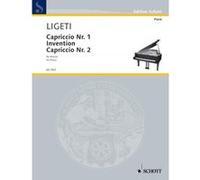 Partitions classique SCHOTT LIGETI GYOERGY - CAPRICCIO NO. 1 / INVENTION / CAPRICCIO NO. 2 - PIANO Piano G