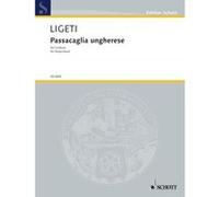 Partitions classique SCHOTT LIGETI GYOERGY - PASSACAGLIA UNGHERESE - HARPSICHORD Clavecin