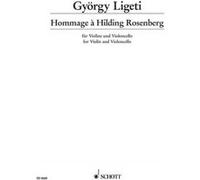 Partitions classique SCHOTT LIGETI GYORGY - HOMMAGE A HILDING ROSENBERG - VIOLIN AND CELLO Violoncelle G