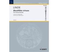 Partitions classique SCHOTT LINDE HANS-MARTIN - RECORDER VIRTUOSOS Flûte à bec G