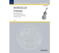 Partitions classique SCHOTT MARCELLO B. - 2 SONATAS - CELLO AND PIANO Violoncelle G
