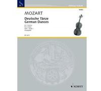Partitions classique SCHOTT MOZART W.A. - GERMAN DANCES BAND 1 - 2 VIOLINS Violon