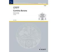 Partitions classique SCHOTT ORFF CARL - CARMINA BURANA - ORGAN Orgue G